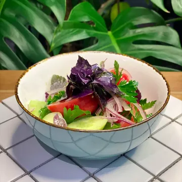 Cucumber-tomato salad